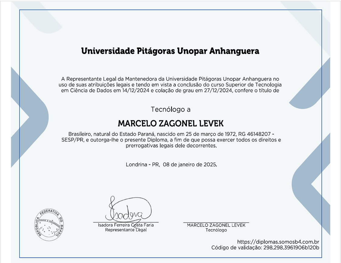 Certificado Ciencia de Datos